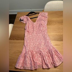LoveShackFancy cotton floral mini dress